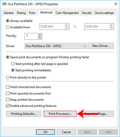 How to Change Print Processor in Windows – support